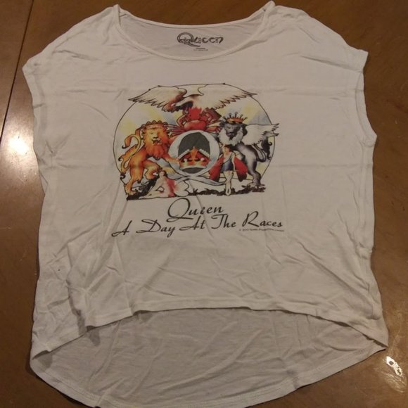 Vintage Rare Moussy Queen Band A Day At The Races Women's Free Size T-shirt - Picture 1 of 6